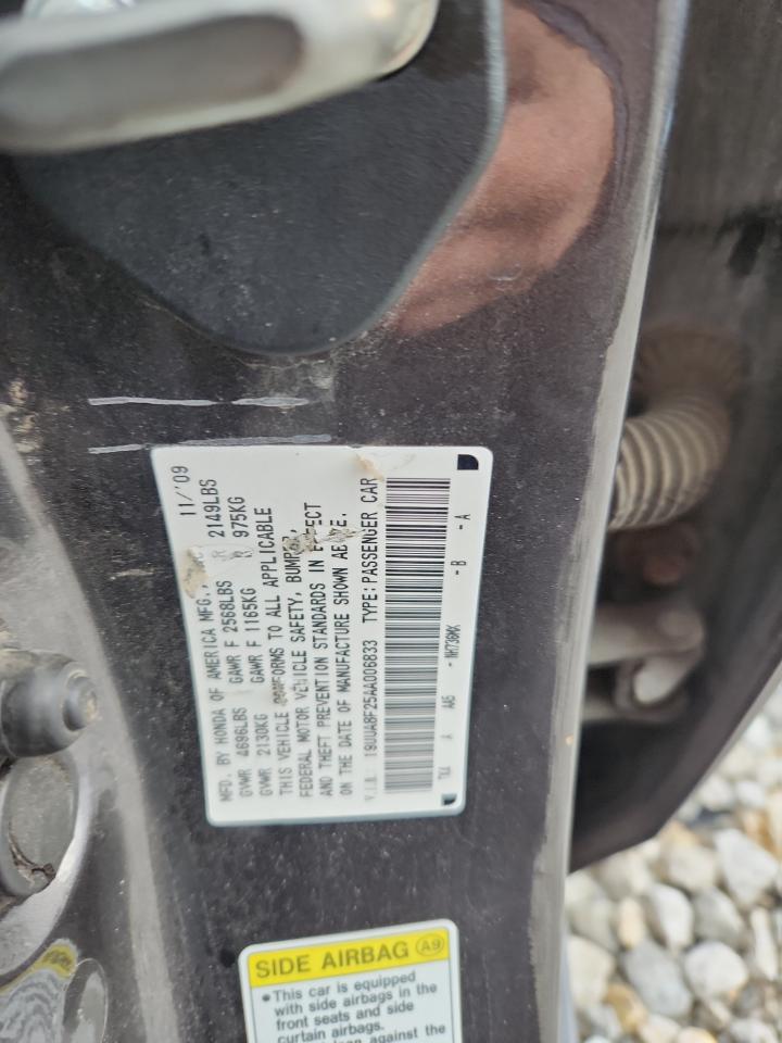 2010 Acura Tl VIN: 19UUA8F25AA006833 Lot: 87282345