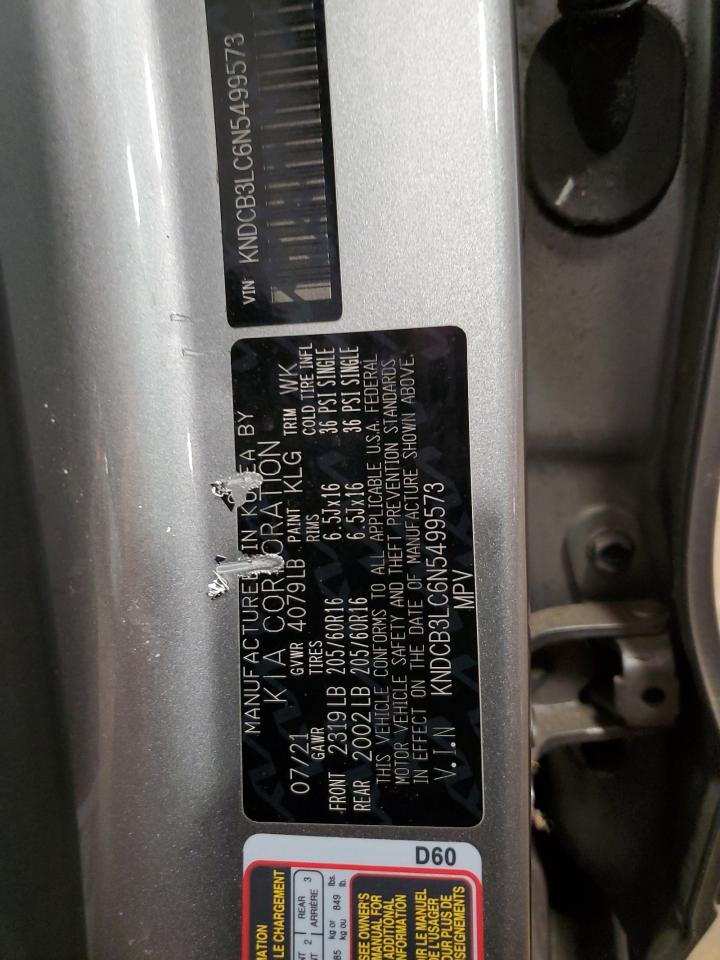 2022 Kia Niro Lx VIN: KNDCB3LC6N5499573 Lot: 87211275