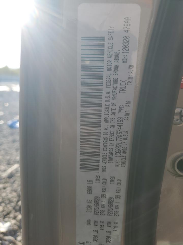 2019 Ram 1500 Classic Slt VIN: 1C6RR7LT7KS744169 Lot: 84176185