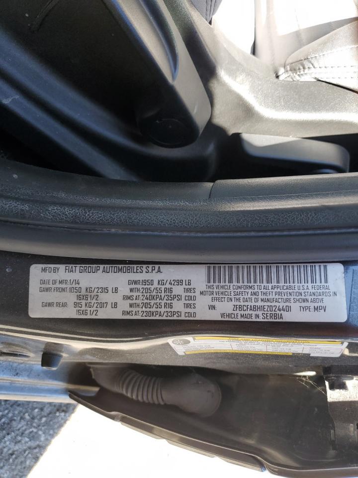 2014 Fiat 500L Easy VIN: ZFBCFABH1EZ024401 Lot: 84970455