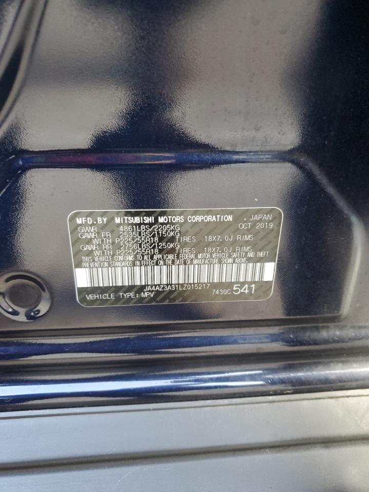 2020 Mitsubishi Outlander Se VIN: JA4AZ3A31LZ015217 Lot: 85504415