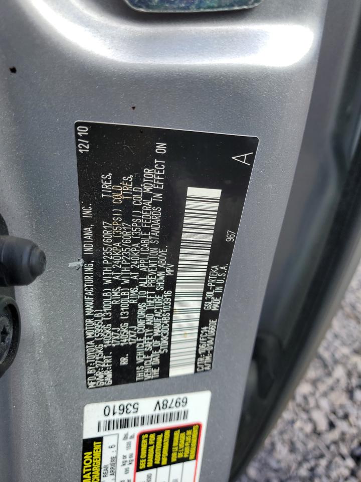 2011 Toyota Sienna Le VIN: 5TDKK3DC4BS103916 Lot: 85872655