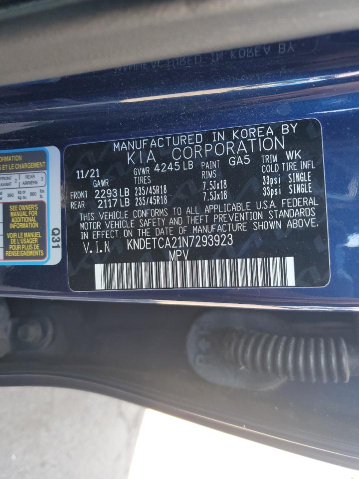 2022 Kia Seltos Sx VIN: KNDETCA21N7293923 Lot: 90654215