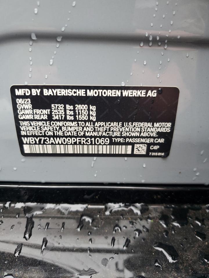 2023 BMW I4 Edrive 40 VIN: WBY73AW09PFR31069 Lot: 86705275