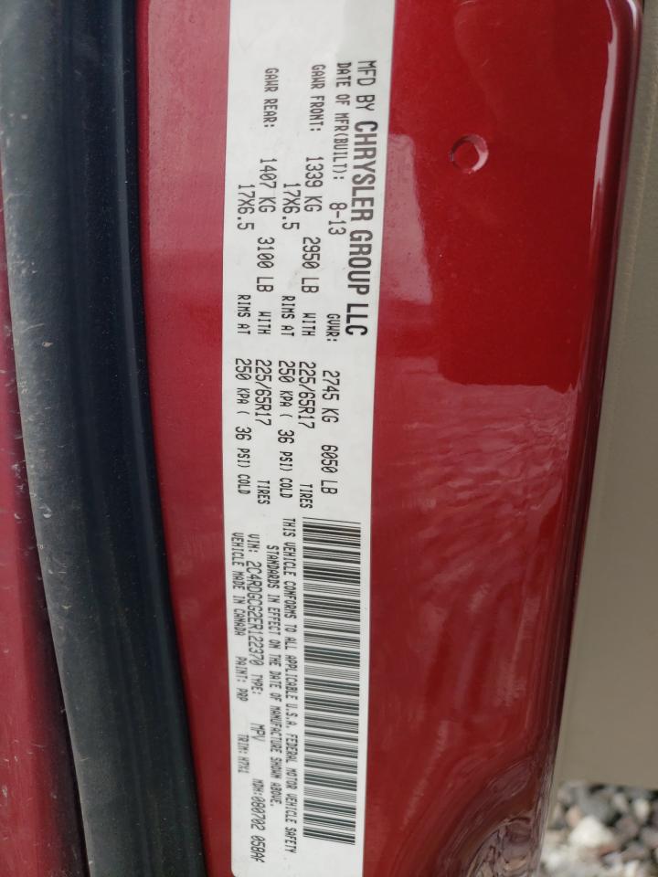 2014 Dodge Grand Caravan Sxt VIN: 2C4RDGCG2ER122370 Lot: 90513515