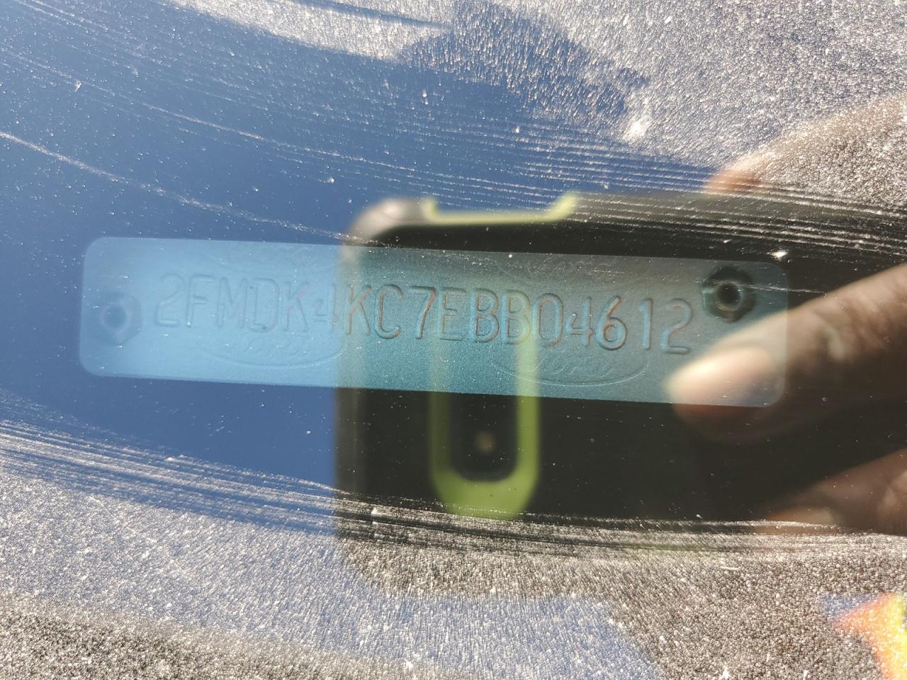 2014 Ford Edge Limited VIN: 2FMDK4KC7EBB04612 Lot: 85709805