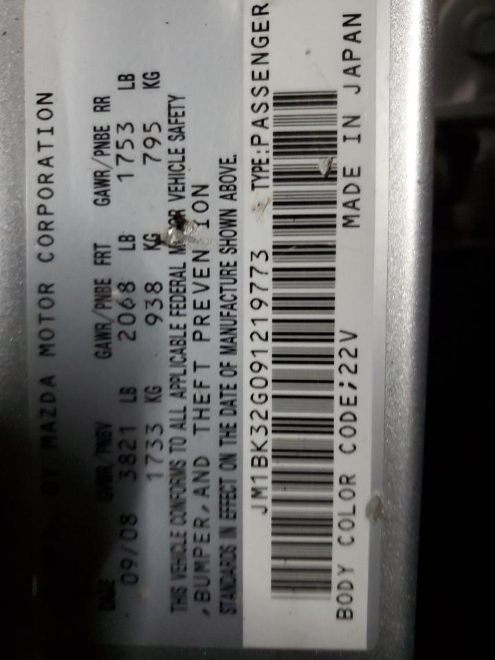 2009 Mazda 3 I VIN: 219773 Lot: 85204475