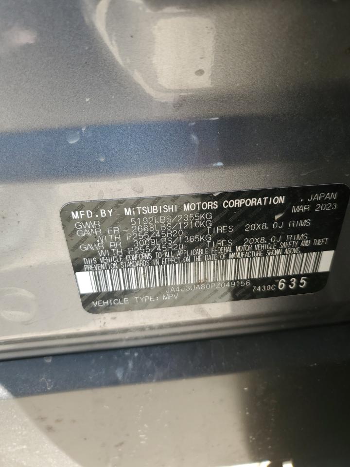 2023 Mitsubishi Outlander Se VIN: JA4J3UA80PZ049156 Lot: 86190925