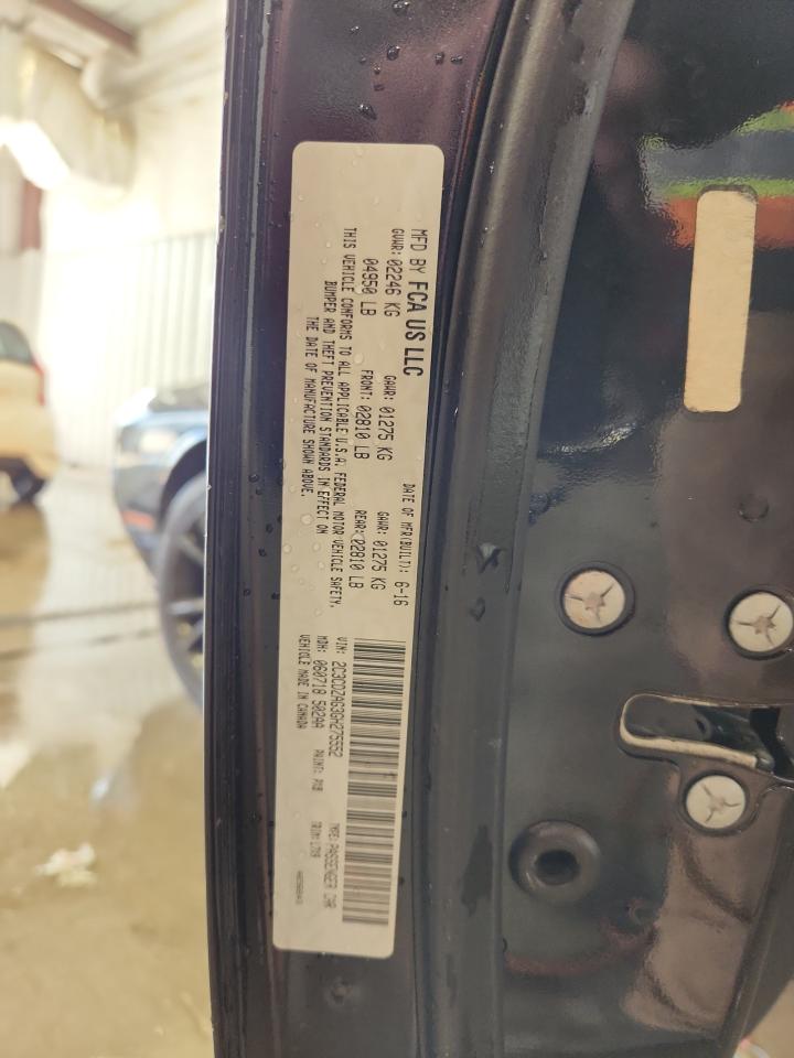 2016 Dodge Challenger Sxt VIN: 2C3CDZAG3GH275552 Lot: 85590805