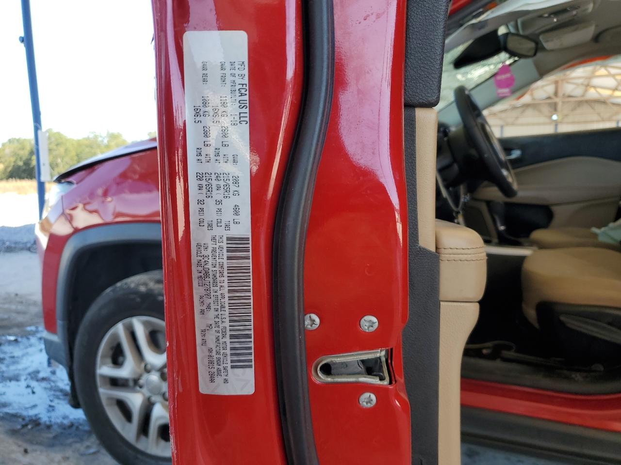 2018 Jeep Compass Sport VIN: 3C4NJDAB6JT278707 Lot: 87064795