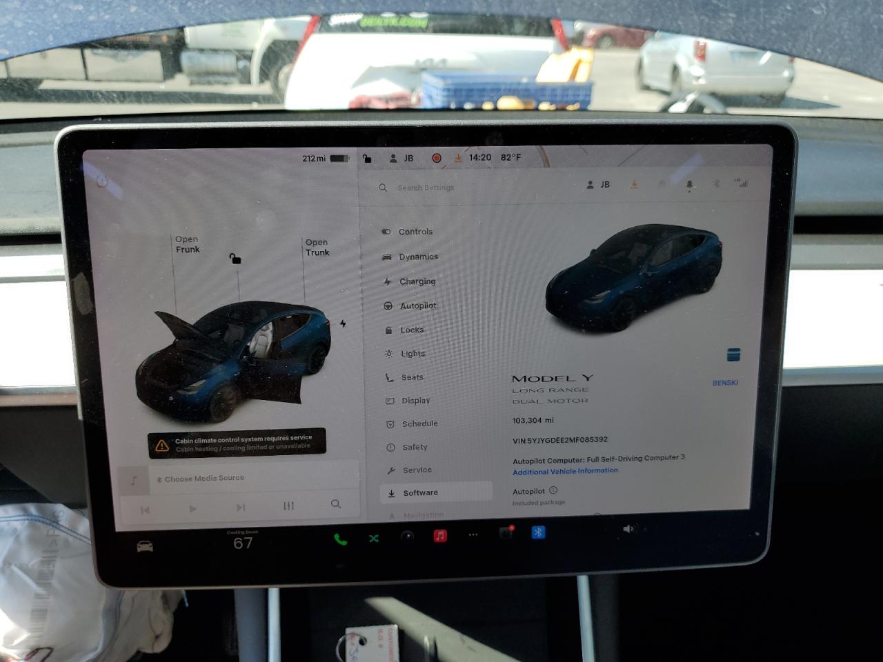 2021 Tesla Model Y VIN: 5YJYGDEE2MF085392 Lot: 85857885