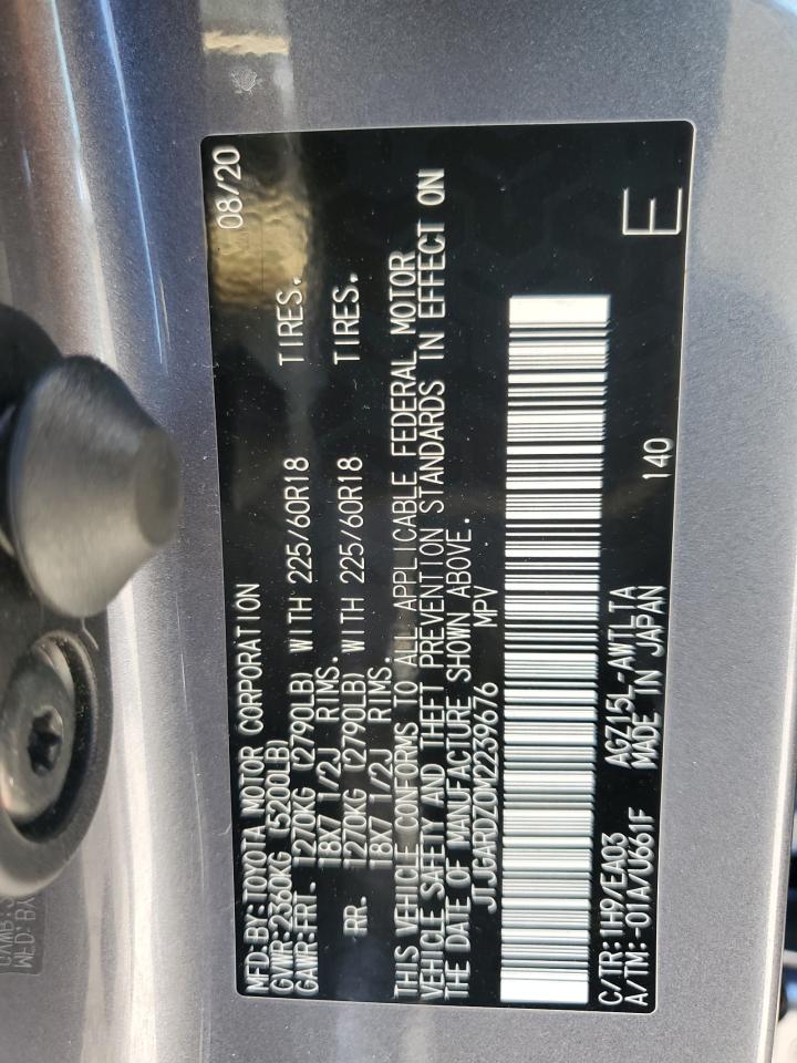 2021 Lexus Nx 300 Base VIN: JTJGARDZ0M2239676 Lot: 85559085