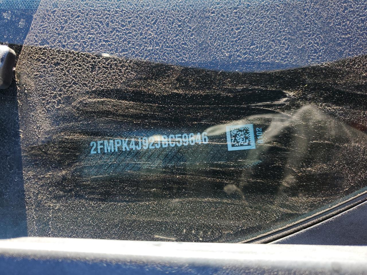 2018 Ford Edge Sel VIN: 2FMPK4J92JBC59646 Lot: 82735215