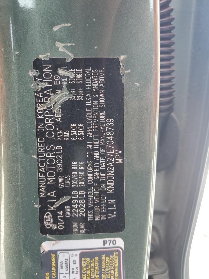 2014 Kia Soul VIN: KNDJN2A27E7048739 Lot: 84989565