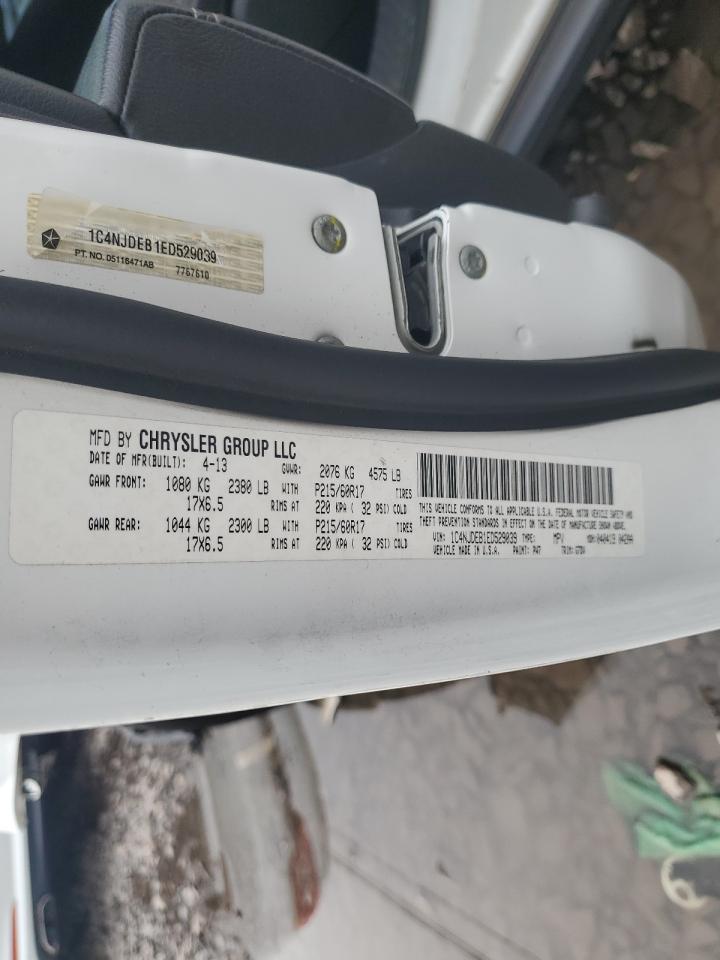 2014 Jeep Compass Latitude VIN: 1C4NJDEB1ED529039 Lot: 82340595