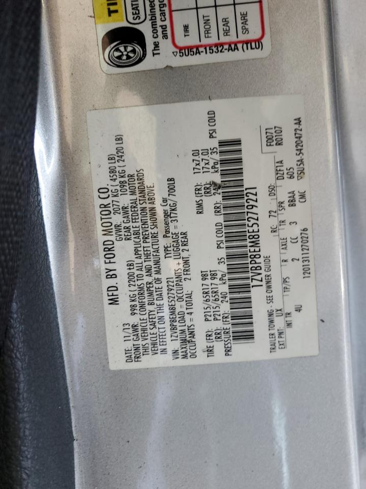 2014 Ford Mustang VIN: 1ZVBP8EM8E5279221 Lot: 82200195