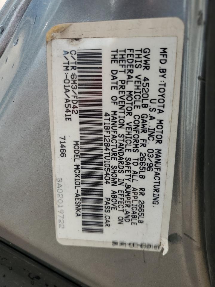 1996 Toyota Avalon Xl VIN: 4T1BF12B4TU105404 Lot: 84768385