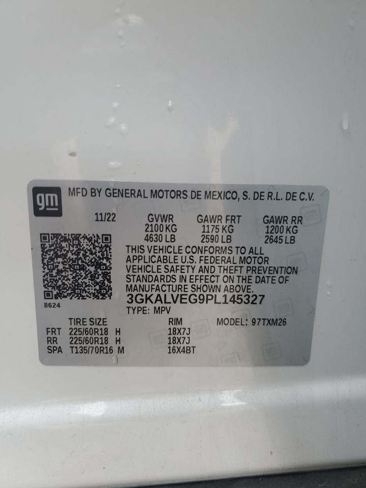 2023 GMC Terrain Slt VIN: 3GKALVEG9PL145327 Lot: 89901975