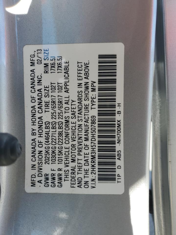 2013 Honda Cr-V Ex VIN: 2HKRM3H57DH507869 Lot: 90373115