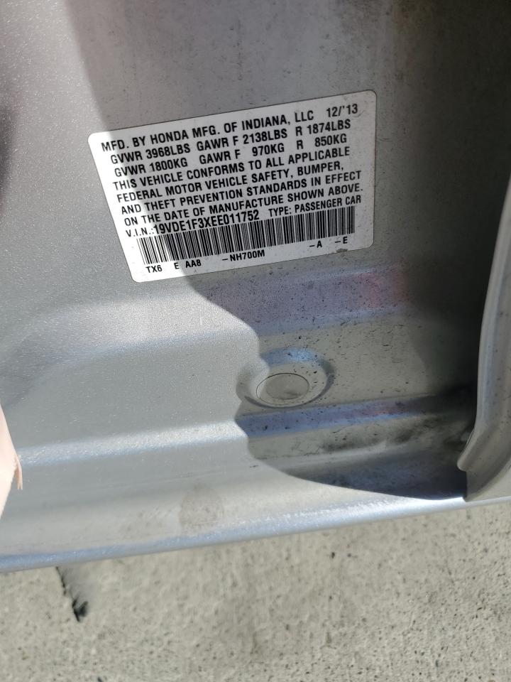 2014 Acura Ilx 20 VIN: 19VDE1F3XEE011752 Lot: 91720775