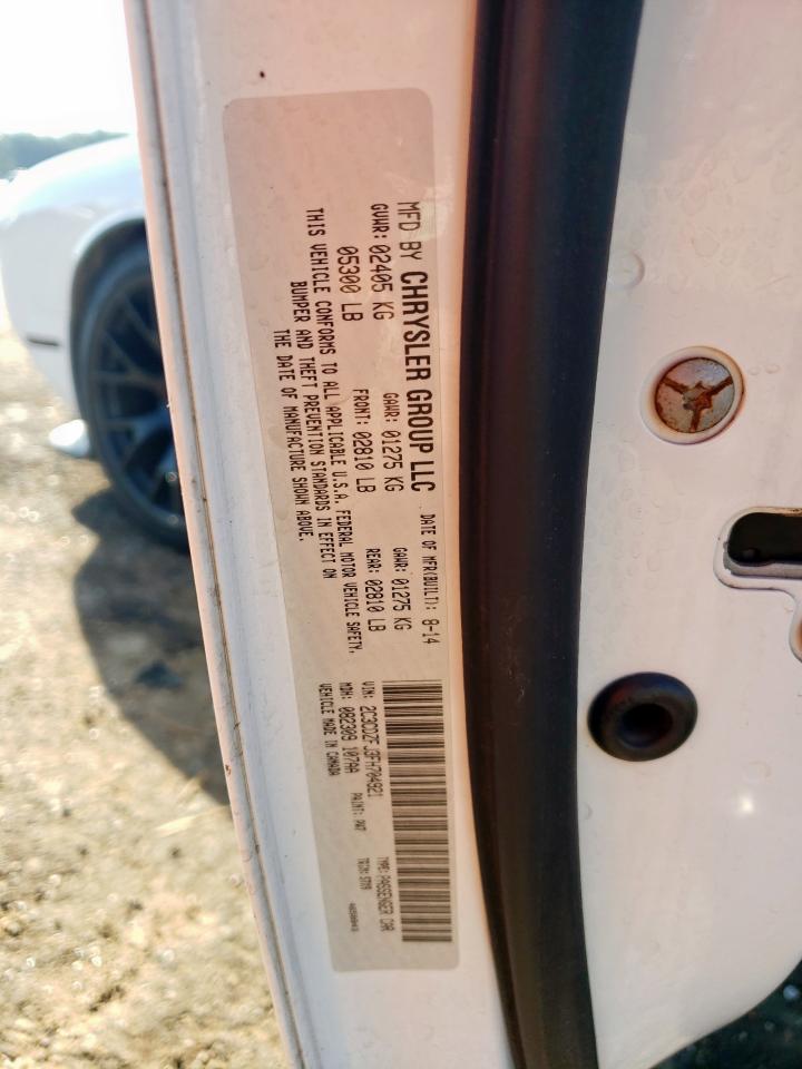 2015 Dodge Challenger R/T Scat Pack VIN: 2C3CDZFJ3FH704921 Lot: 82242025