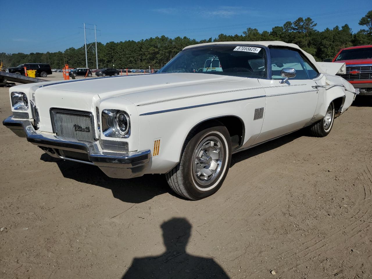 1972 OLDSMOBILE 88 WHITE VIN: 3N67H2M553758