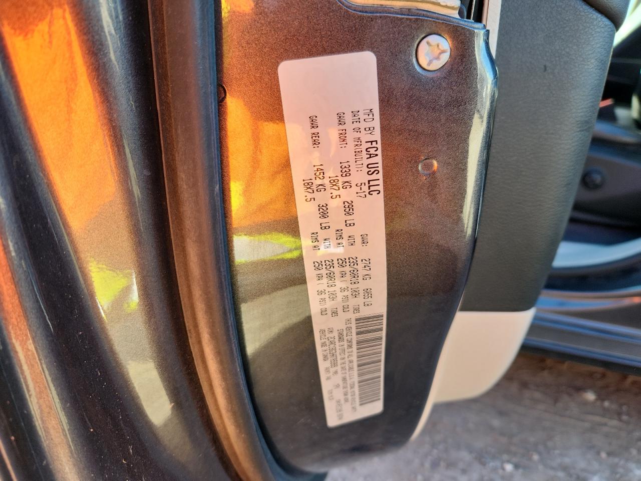 2017 Chrysler Pacifica Touring L VIN: 2C4RC1BG3HR785999 Lot: 87429955