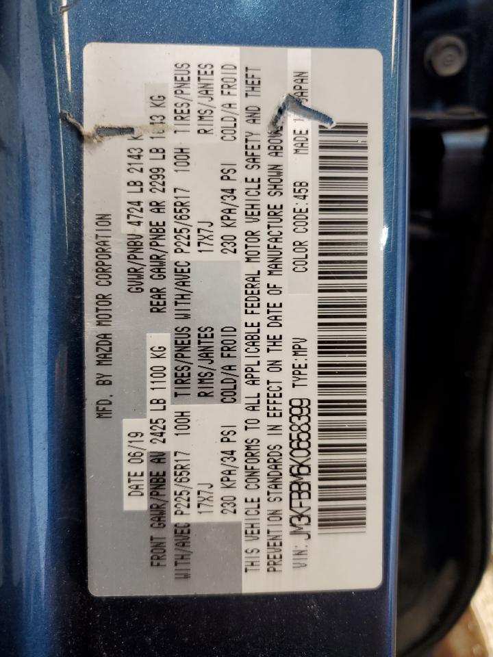 2019 Mazda Cx-5 Sport VIN: JM3KFBBM6K0658399 Lot: 89858355