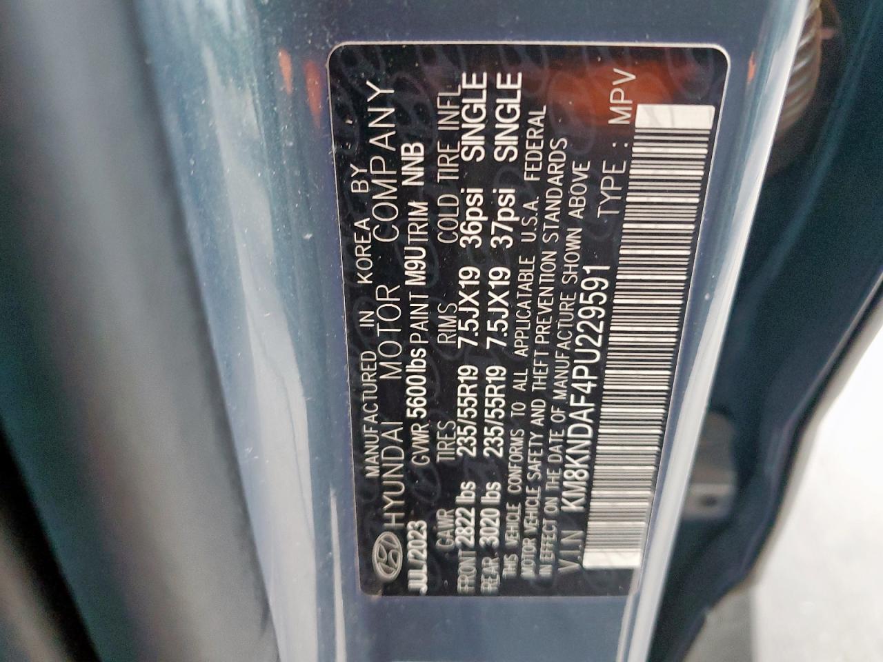 2023 Hyundai Ioniq 5 Sel VIN: KM8KNDAF4PU229591 Lot: 85277655