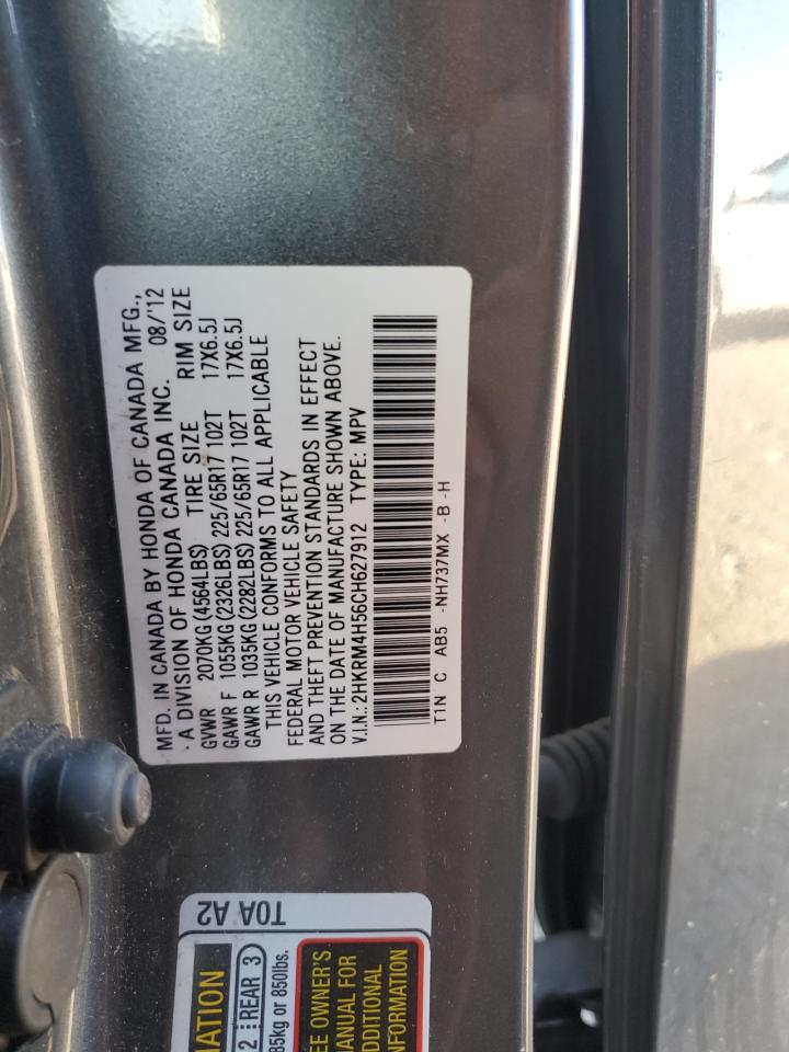 2012 Honda Cr-V Ex VIN: 2HKRM4H56CH627912 Lot: 82550505