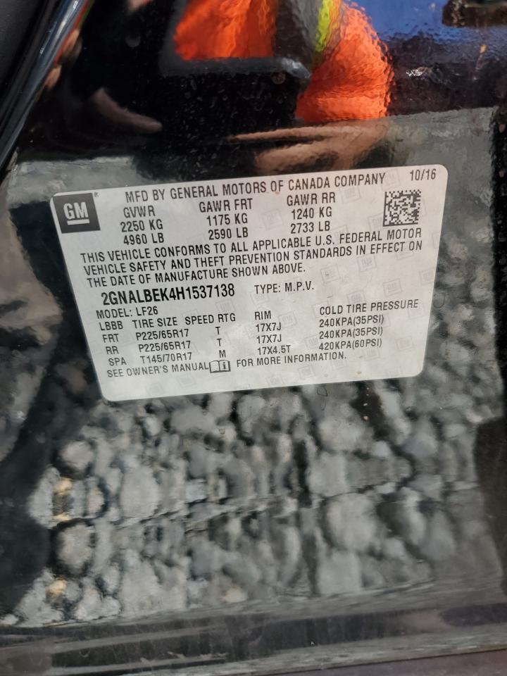 2017 Chevrolet Equinox Ls VIN: 2GNALBEK4H1537138 Lot: 82340755