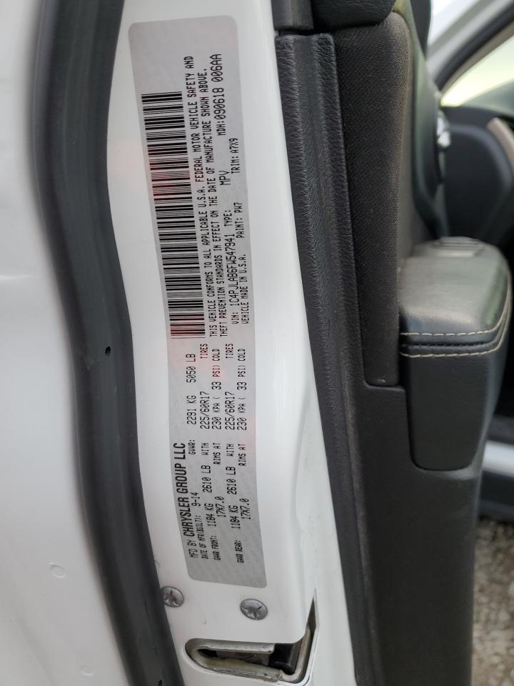 2015 Jeep Cherokee Sport VIN: 1C4PJLAB6FW547941 Lot: 84298195