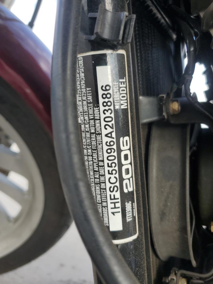 2006 Honda Vtx1300 C VIN: 1HFSC55096A203886 Lot: 86140665