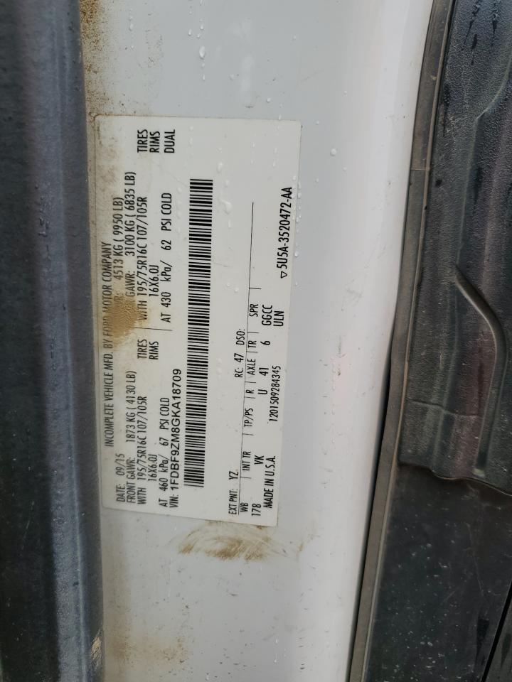 2016 Ford Transit T- - Utility / Service Truck VIN: 1FDBF9ZM8GKA18709 Lot: 87287905