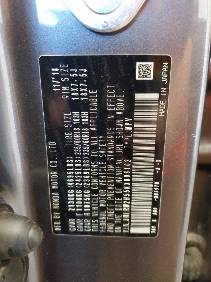 2019 Honda Cr-V Ex VIN: JHLRW2H55KX006102 Lot: 85905615