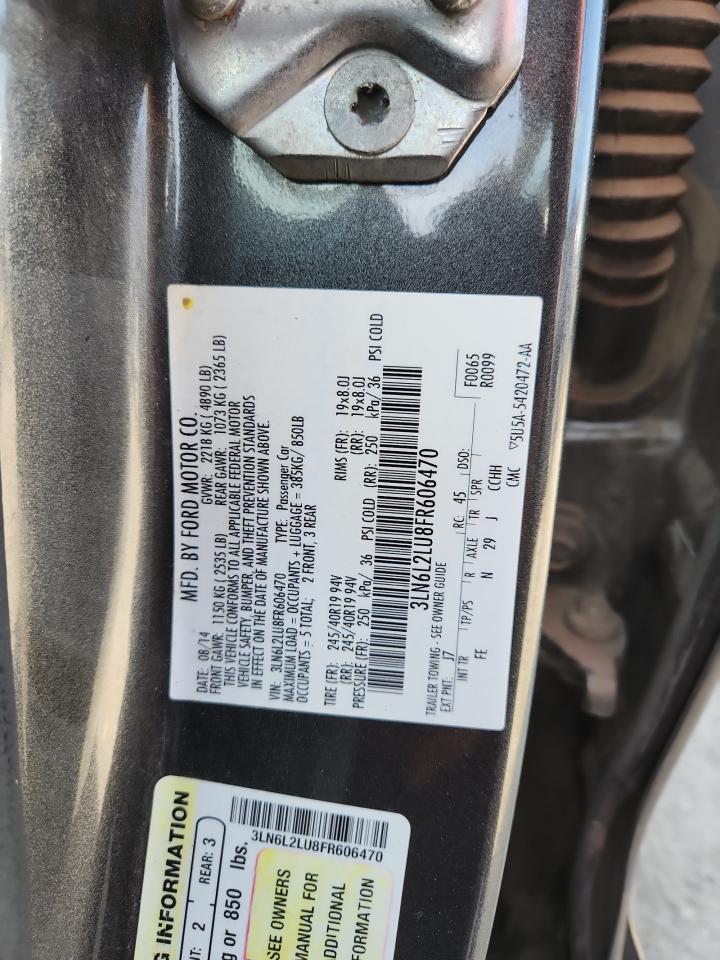 2015 Lincoln Mkz Hybrid VIN: 3LN6L2LU8FR606470 Lot: 85106765