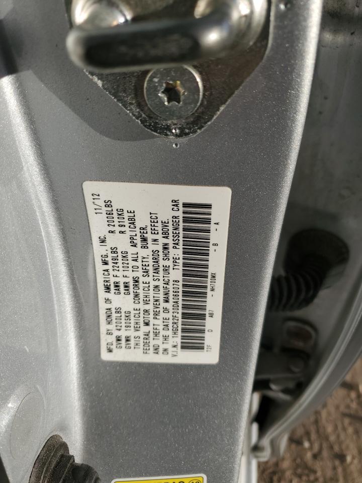 2013 Honda Accord Lx VIN: 1HGCR2F30DA066078 Lot: 84871495