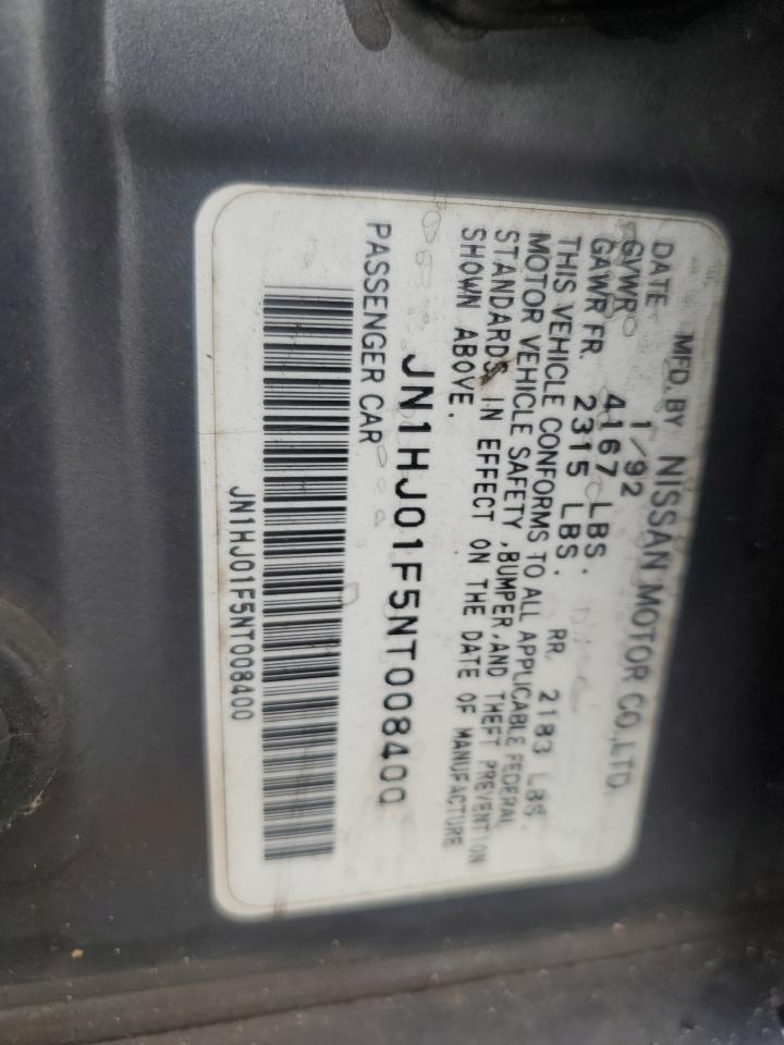 1992 Nissan Maxima Gxe VIN: JN1HJ01F5NT008400 Lot: 82392595