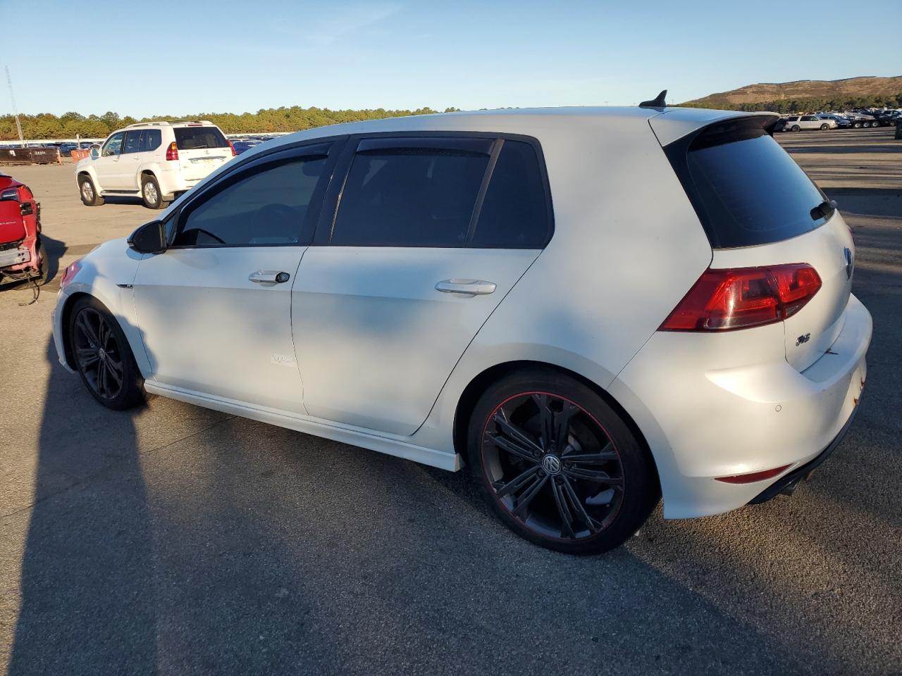 2017 Volkswagen Golf R white hatchback gas WVWVF7AU7HW094921 photo #3