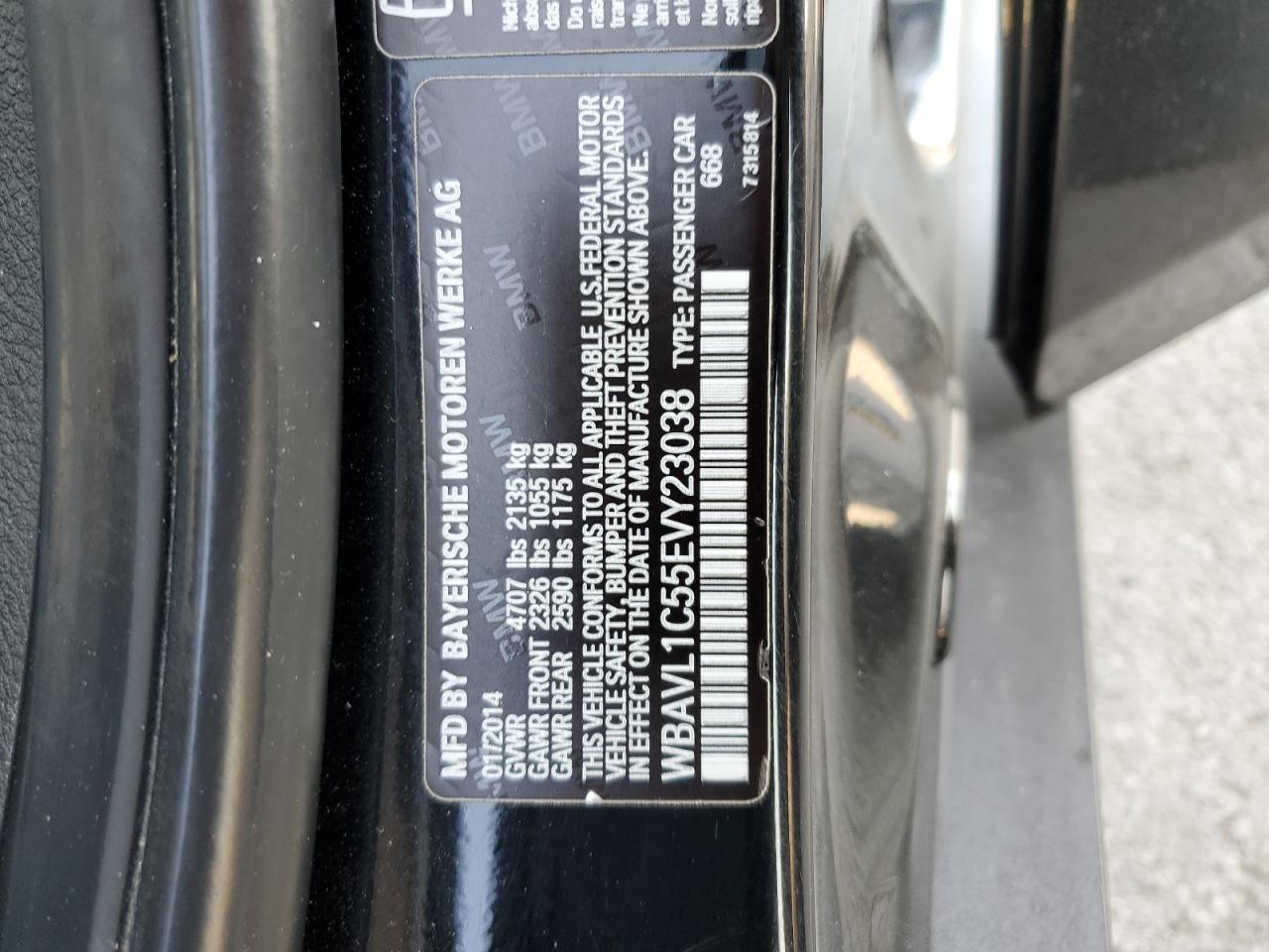 2014 BMW X1 xDrive28I VIN: WBAVL1C55EVY23038 Lot: 84483975