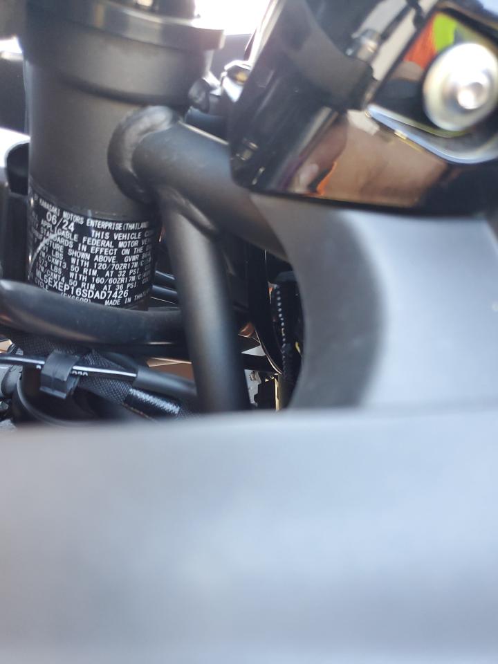 2025 Kawasaki Ex650 P VIN: ML5EXEP16SDAD7426 Lot: 85886705