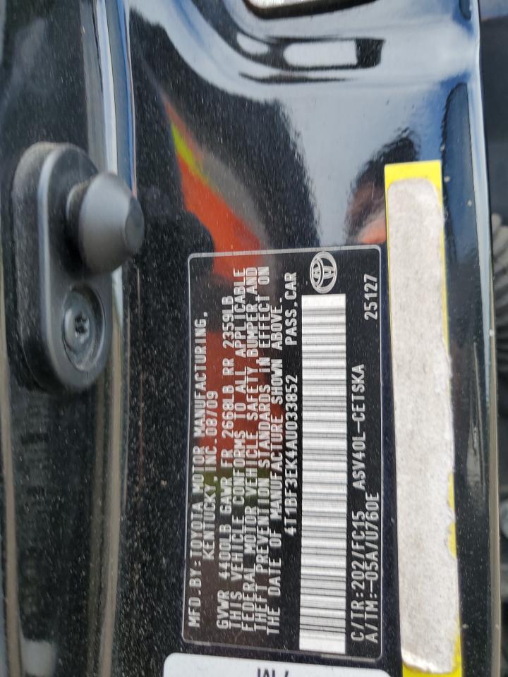 2010 Toyota Camry Base VIN: 4T1BF3EK4AU033852 Lot: 85327385