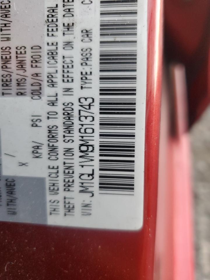 2021 Mazda 6 Touring VIN: JM1GL1VM9M1613743 Lot: 86600725