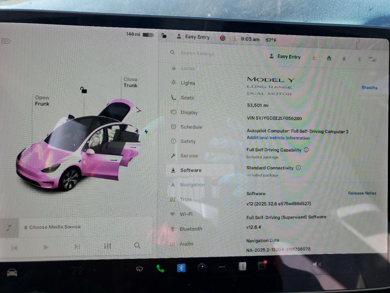 2020 Tesla Model Y VIN: 5YJYGDEE2LF056280 Lot: 86853265