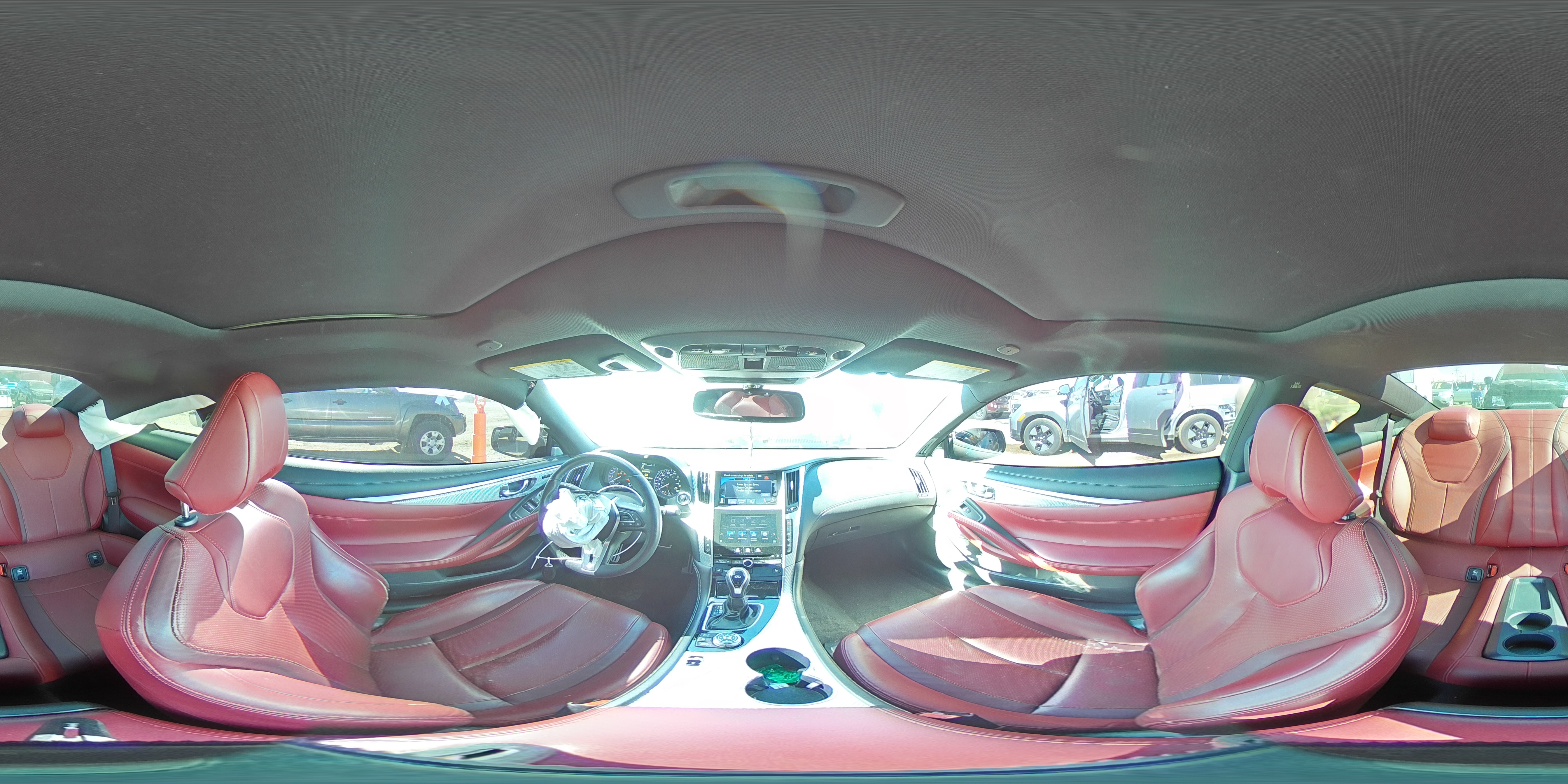 2017 Infiniti Q60 Red Sport 400 VIN: JN1FV7EL4HM700151 Lot: 89697855