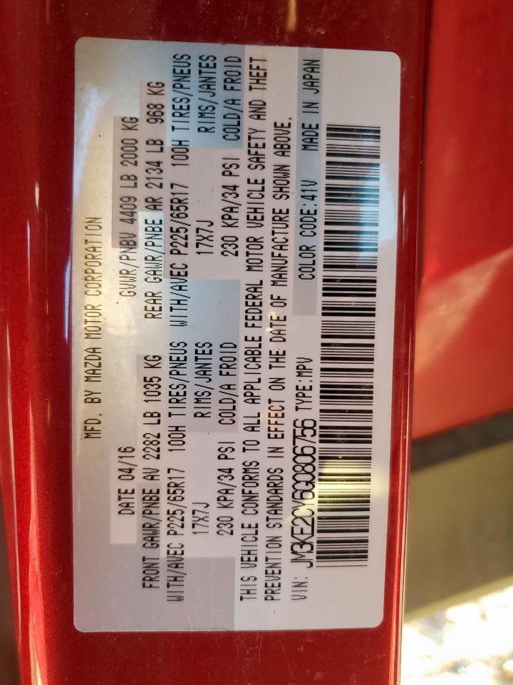 2016 Mazda Cx-5 Touring VIN: JM3KE2CY6G0806756 Lot: 82341945