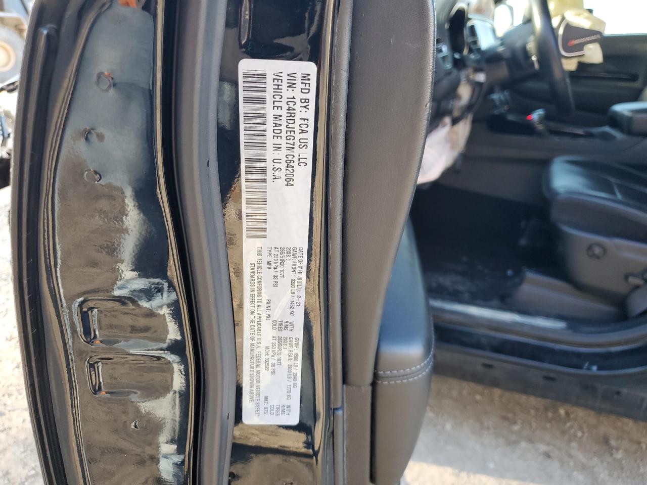 2021 Dodge Durango Citadel VIN: 1C4RDJEG7MC642064 Lot: 90628635