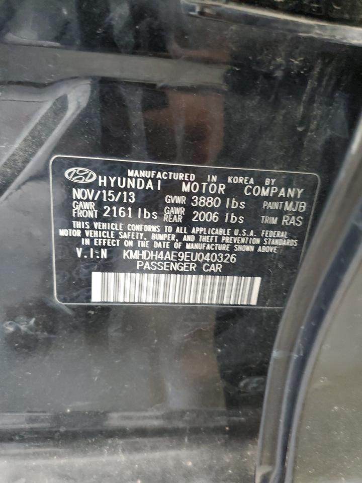 2014 Hyundai Elantra Se VIN: KMHDH4AE9EU040326 Lot: 85557165