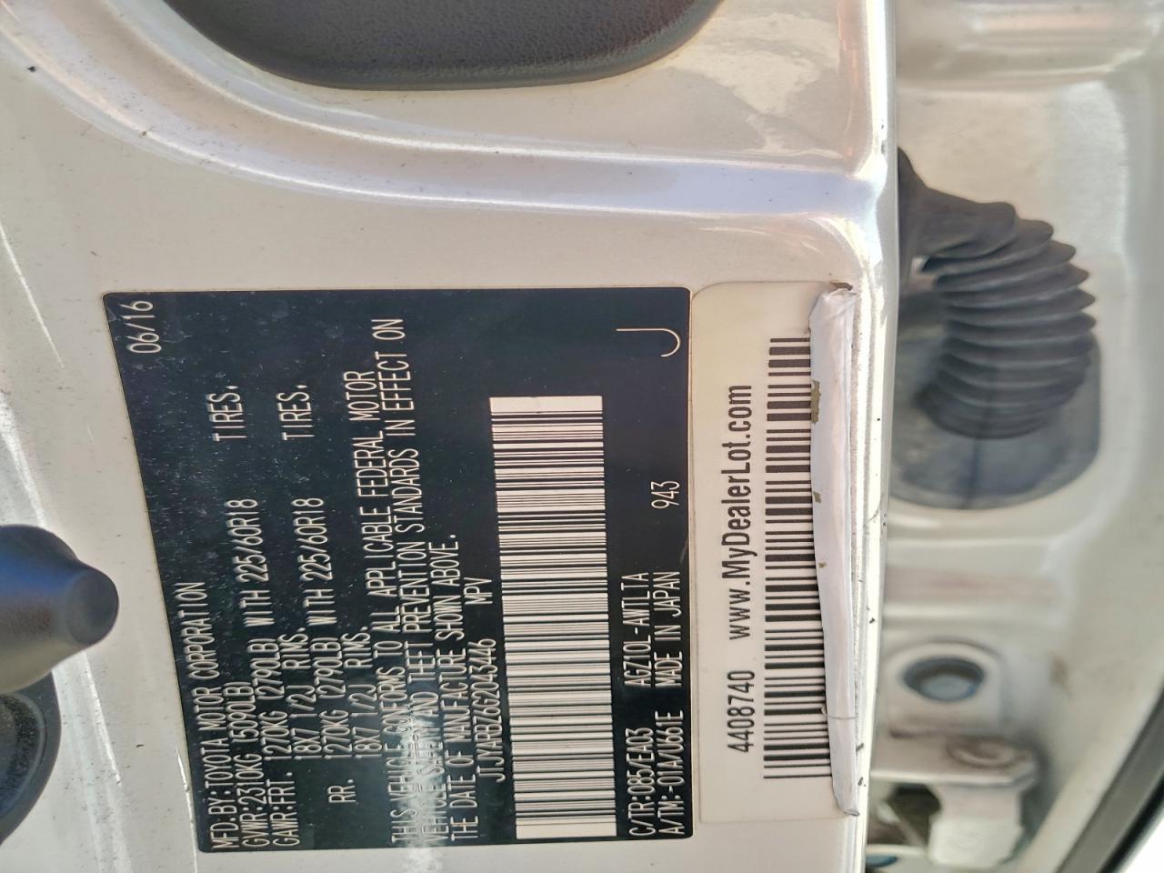 2016 Lexus Nx 200T Base VIN: JTJYARBZ6G2043446 Lot: 90604395