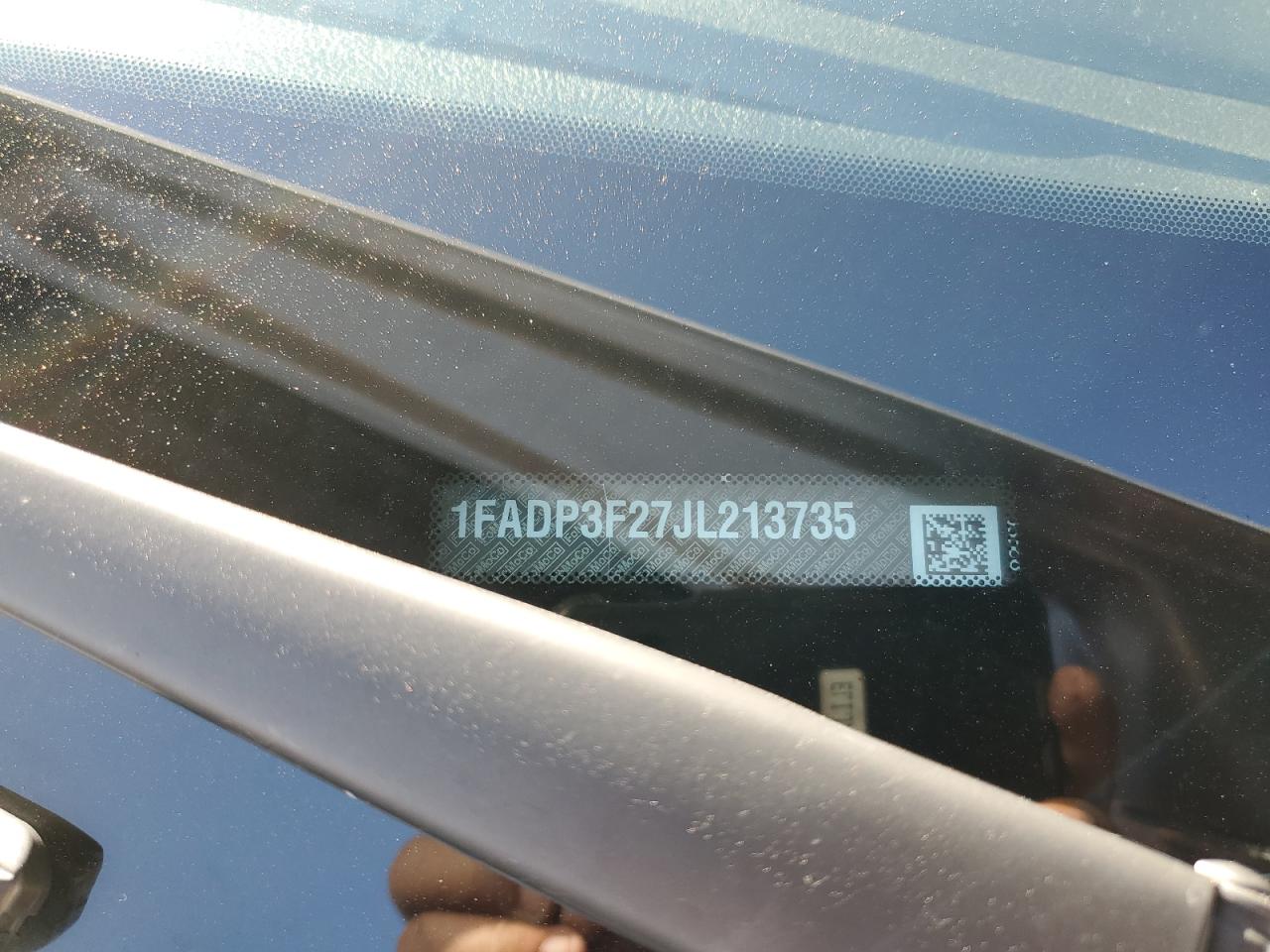 2018 Ford Focus Se VIN: 1FADP3F27JL213735 Lot: 85585385